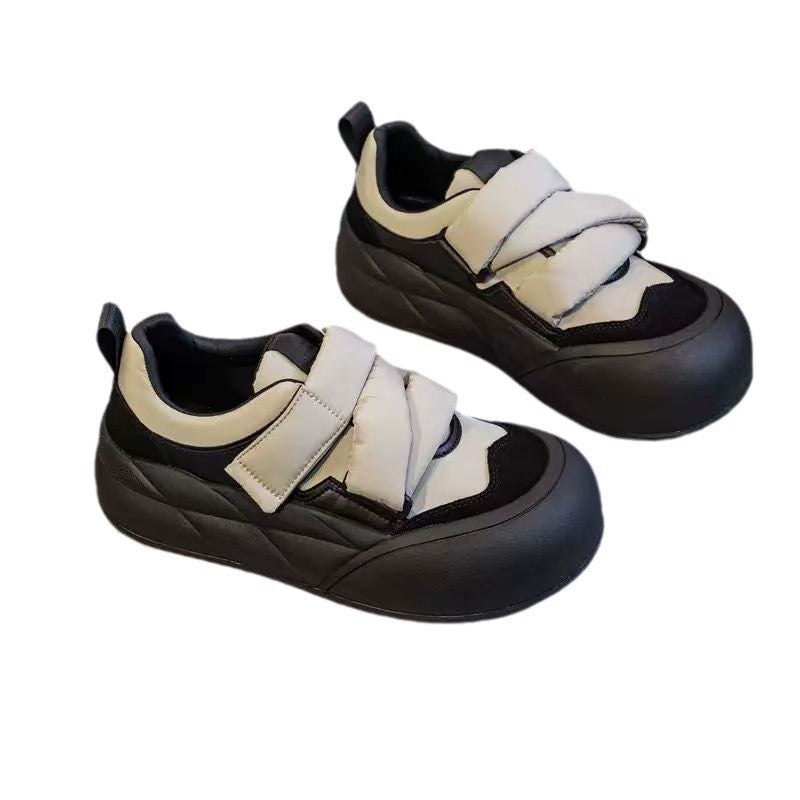 Damen Sneakers mit doppeltem Klettverschluss und modischem Design