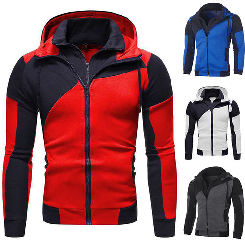 Herren funktionale Sportjacke mit hohem Kragen R&B