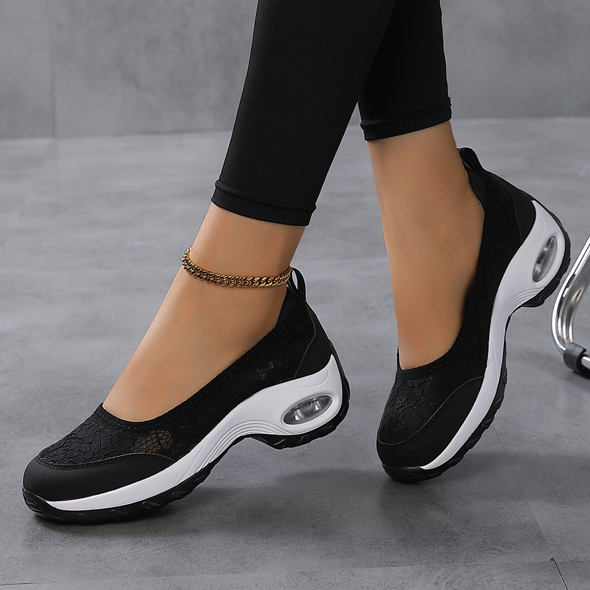 Damen Bunte Sneaker mit luftdurchlässiger Spitze