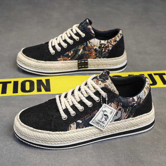 Damen Casual Sneakers mit hochwertigem Textil-Obermaterial und Frottee-Zierband R&B