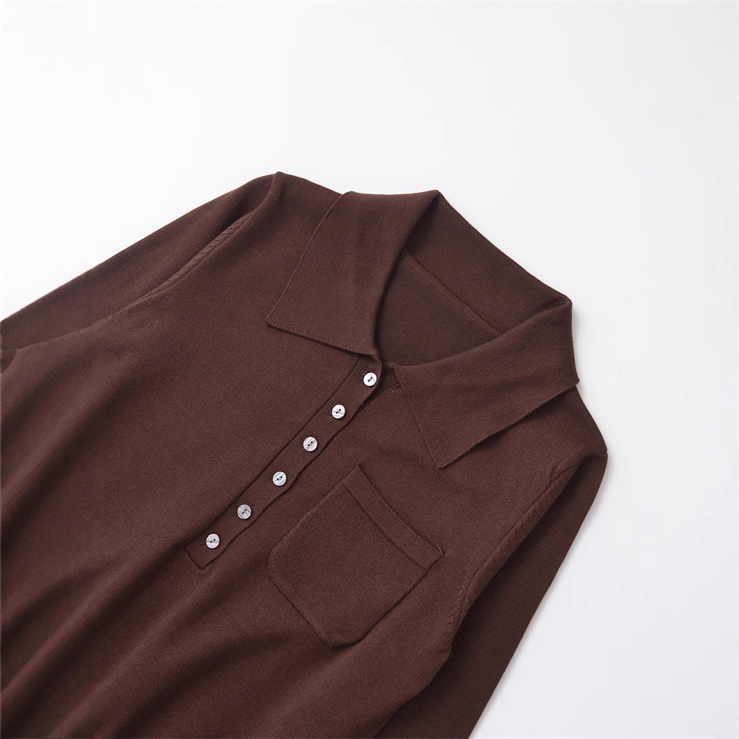 Damen Poloshirt mit Knopfleiste und Brusttasche R&B
