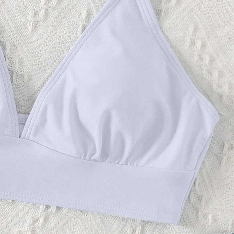 Damen Triangel-Bikinioberteil mit Rüschen