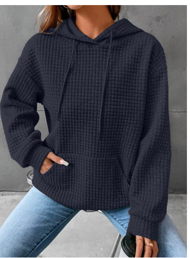 Damen Kapuzenpullover aus strukturiertem Material R&B