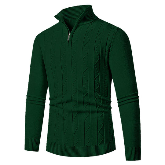 Herren eleganter Rollkragenpullover mit Strukturdesign R&B