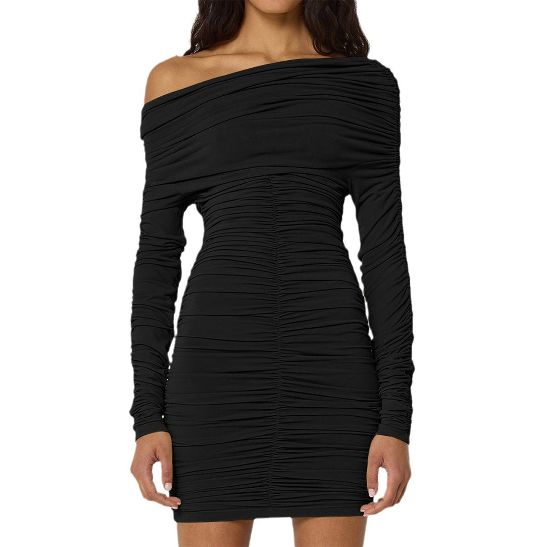 Damen Off-Shoulder Minikleid mit raffinierten Rüschendetails R&B