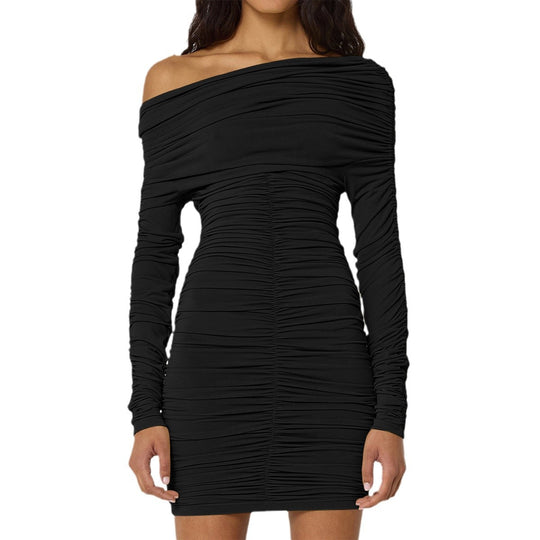 Damen Off-Shoulder Minikleid mit raffinierten Rüschendetails R&B