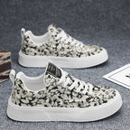 Damen Modische Sneakers mit floralem Design und bequemer Sohle