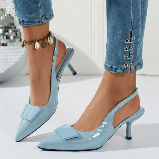 Damen Slingback-Pumps mit schickem Schleifenakzent R&B