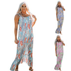 Damen Maxikleid mit blumenverziertem Design und schwingendem Schnitt R&B