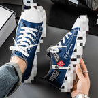 Damen Komfortable Denim Sneakers mit Atmungsaktivem Obermaterial