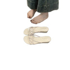 Damen Modische Zehentrenner-Sandalen mit funkelndem Riemendesign und anatomischer Passform R&B