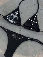 Damen Bikini-Set mit ausgefallenen Details und einzigartigen Akzenten