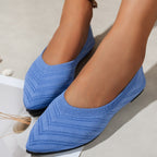 Damen Ballerinas aus atmungsaktivem Strickmaterial mit elegantem Schnitt R&B