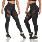 Damen Sport-Leggings mit atmungsaktiven Mesh-Einsätzen