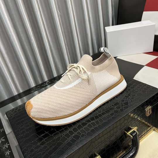 Damen Sportliche Lifestyle Sneakers mit atmungsaktiver Strickoberfläche R&B