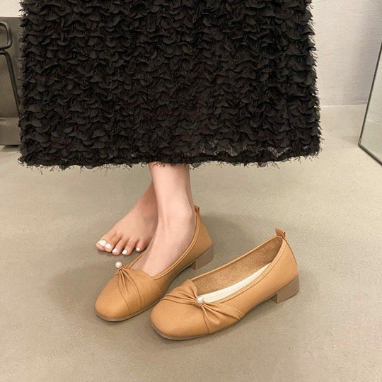 Damen Bequeme und elegante Ballerinas mit Perlenakzent R&B