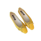 Damen Glitzernde Ballerinas mit eleganter Schleife und komfortabler Innensohle R&B