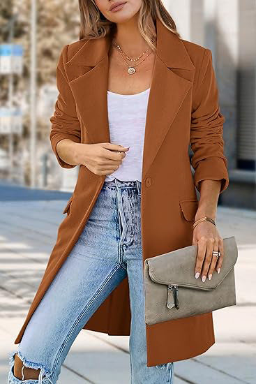 Damen eleganter Überwurf mit modernem Schnitt R&B
