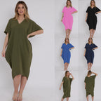 Damen Übergröße Sommerkleid R&B
