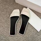 Damen Flache Pantoletten mit breitem Riemendesign und komfortabler Sohle R&B
