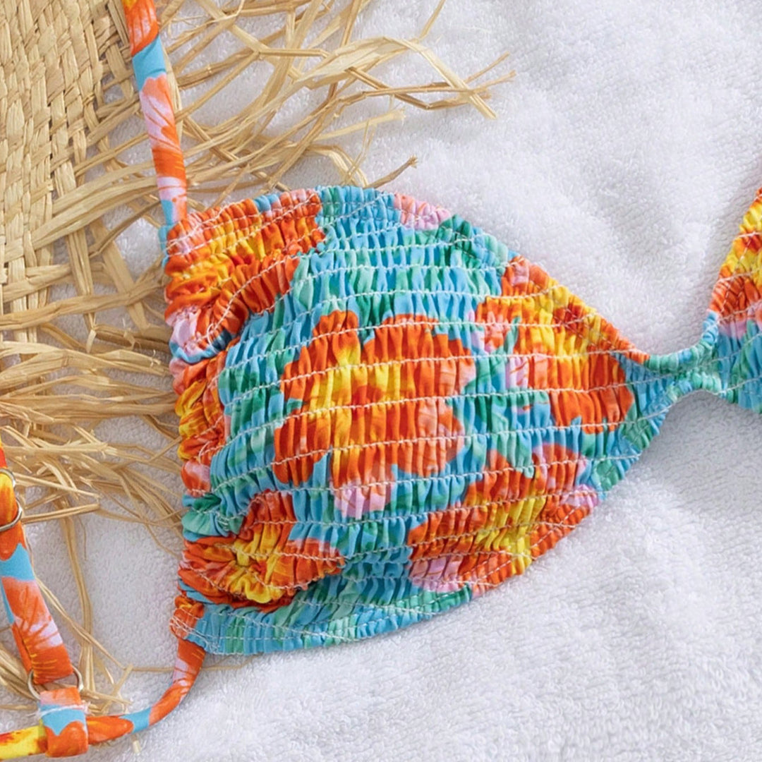 Damen Triangel-Bikini im lässigen Shabby-Chic-Stil R&B