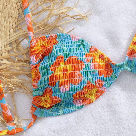 Damen Triangel-Bikini im lässigen Shabby-Chic-Stil R&B