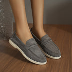 Damen Mokassins mit weichem Kunstleder und elastischem Riemendesign R&B