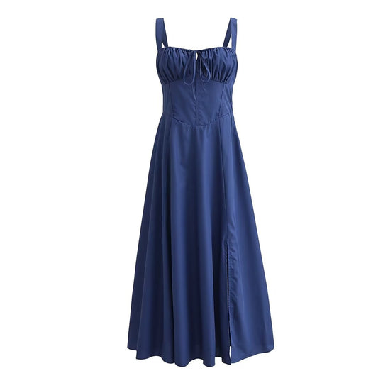Damen Maxikleid mit gerafftem Oberteil R&B