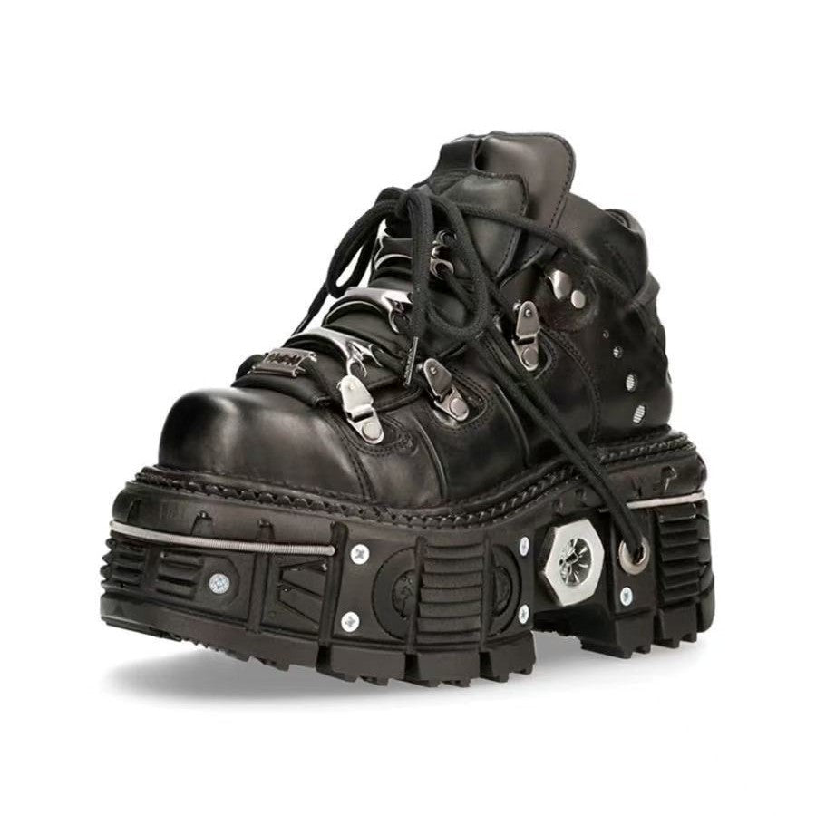 Damen Stabile High-Top Stiefel mit robuster Gummisohle R&B