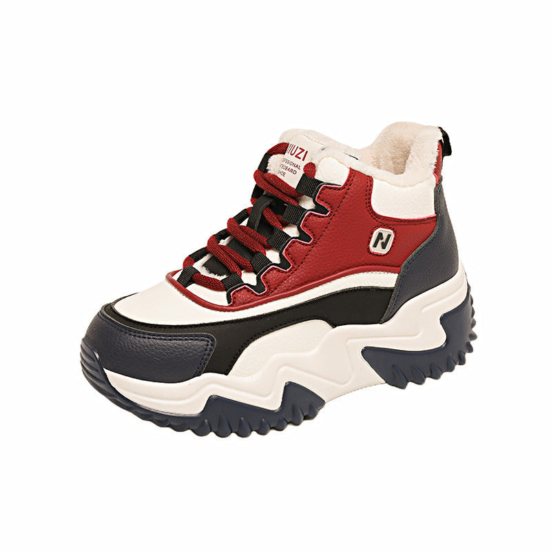 Damen Sportliche High-Top Sneakers mit kuscheligem Innenfutter R&B