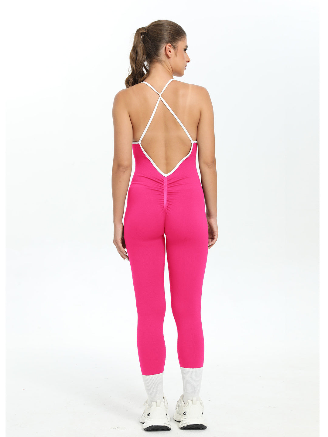 Damen Bodysuit mit Racerback-Design und nahtloser Verarbeitung R&B