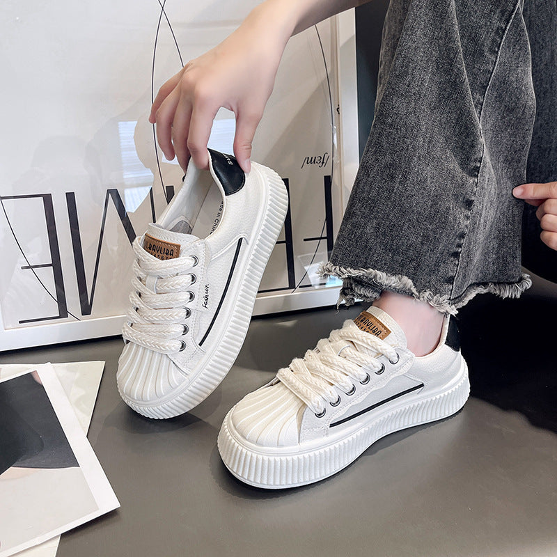 Damen Platform Sneakers mit strukturiertem Obermaterial und modischem Design R&B