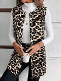 Damen Mode Weste mit Leopardenmuster R&B