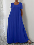 Damen Maxikleid mit weitem Schnitt und praktischen Taschen R&B