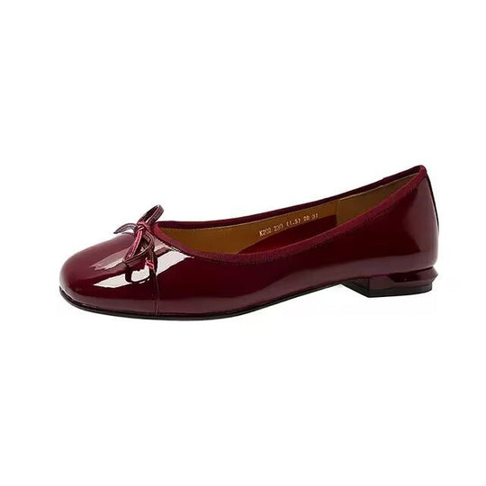 Damen Ballerinas mit elegantem Schleifen-Detail und widerstandsfähiger Sohle R&B