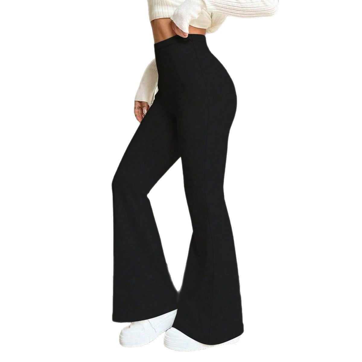 Damen Hohe Taille Flared Pants R&B