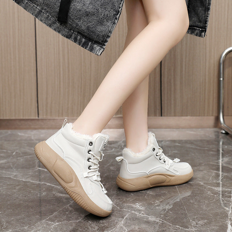 Damen modische Winterstiefel mit weichem Innenfutter und rutschfester Sohle R&B