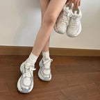 Damen modische Sneakers mit atmungsaktivem Mesh und gepolsterter Laufsohle R&B