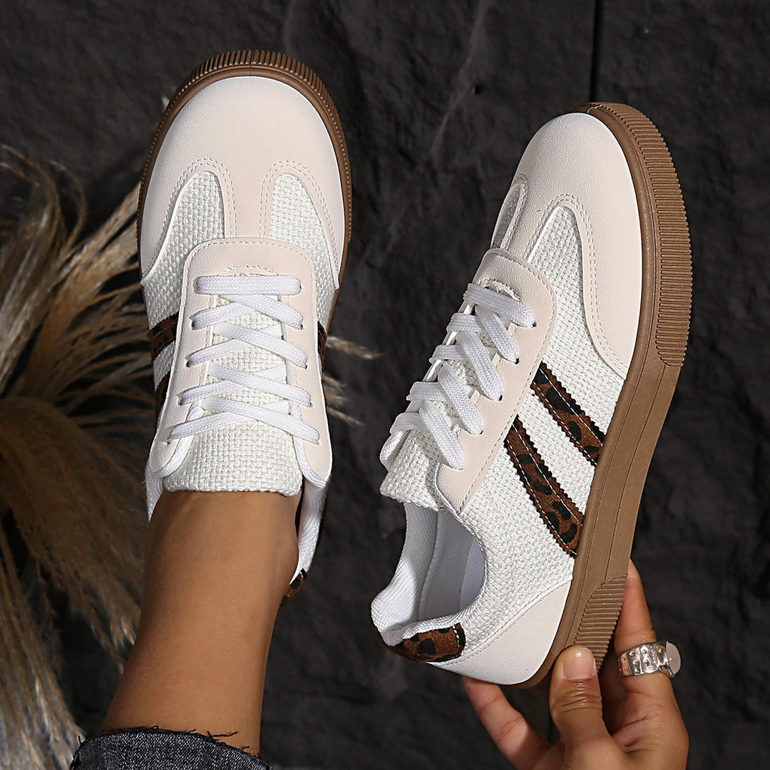 Damen Sneakers mit hochwertigem Netzmaterial und stylischem Tiermotiv R&B