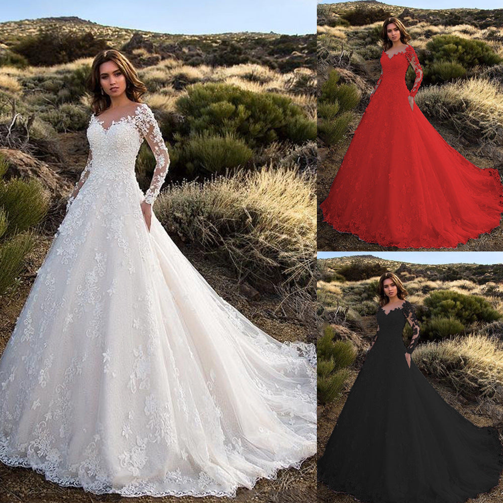 R&B | Elegante weiße Braut Hochzeitskleid
