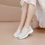 Damen Slip-On Freizeit-Schuhe mit floralem Design R&B