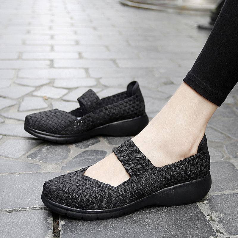 Damen Komfortable und elegante Slip-On Ballerinas mit atmungsaktivem Obermaterial R&B