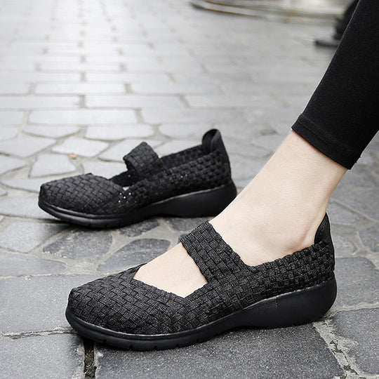 Damen Komfortable und elegante Slip-On Ballerinas mit atmungsaktivem Obermaterial R&B
