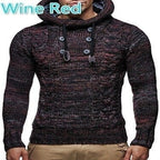 Herren Kapuzenpullover mit strukturiertem Strickmuster R&B