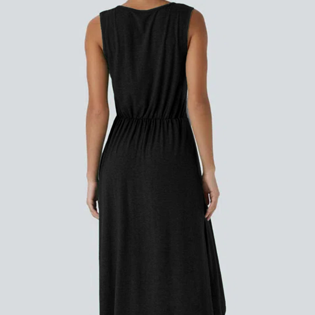 Damen Wickelkleid mit asymmetrischem Saum und elegantem Schnitt R&B
