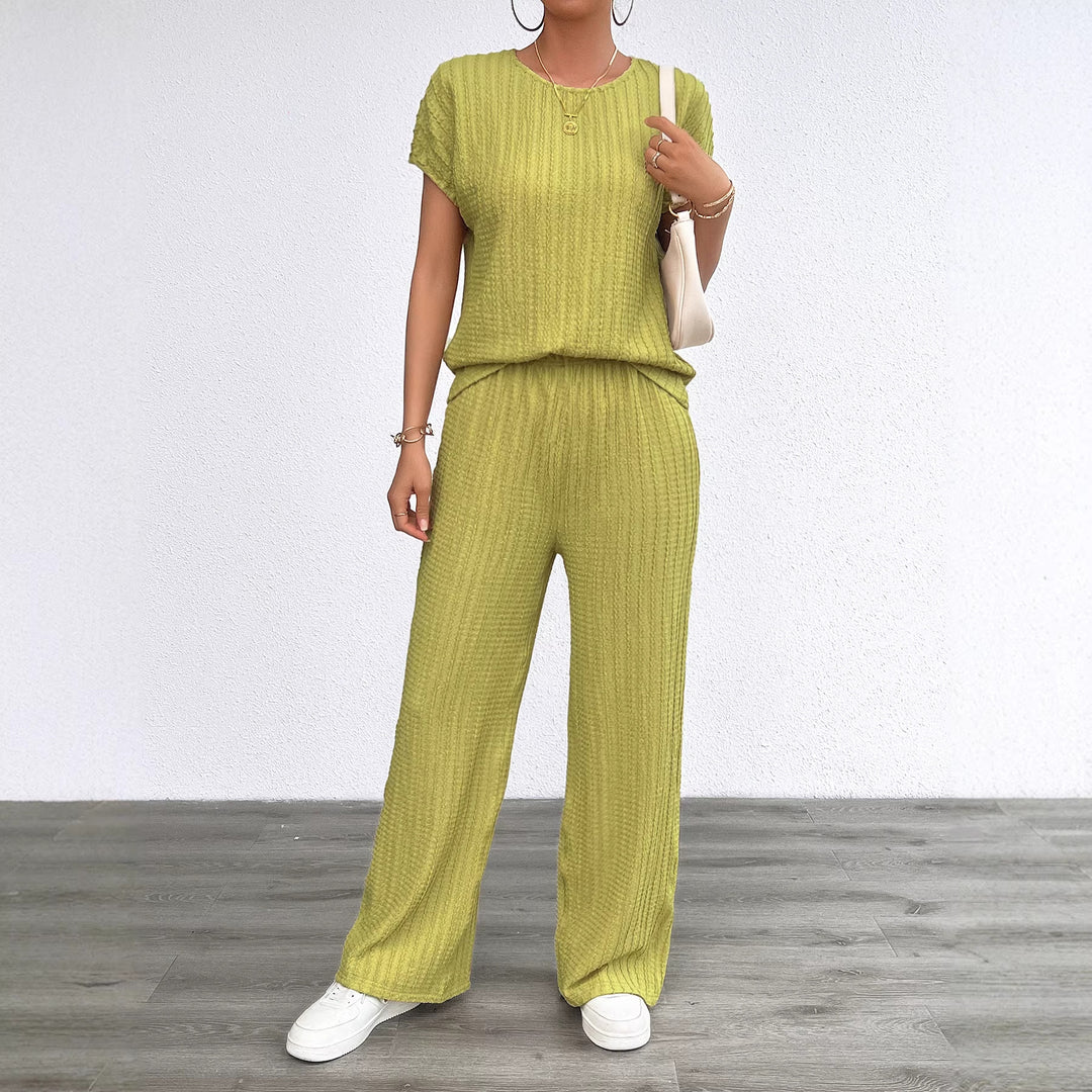 Damen Elegantes Lounge-Set mit feinen Streifen und entspannter Passform R&B