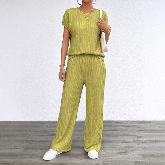 Damen Elegantes Lounge-Set mit feinen Streifen und entspannter Passform R&B
