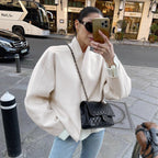 Damen Oversized Jacke mit modernem Kragen und stilvollem Design R&B