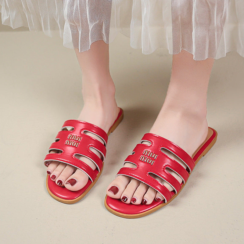 Damen offene Riemensandalen mit schnittigem Design R&B
