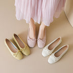 Damen Ballerinas mit dekorativem Schleifen-Design und komfortabler Sohle